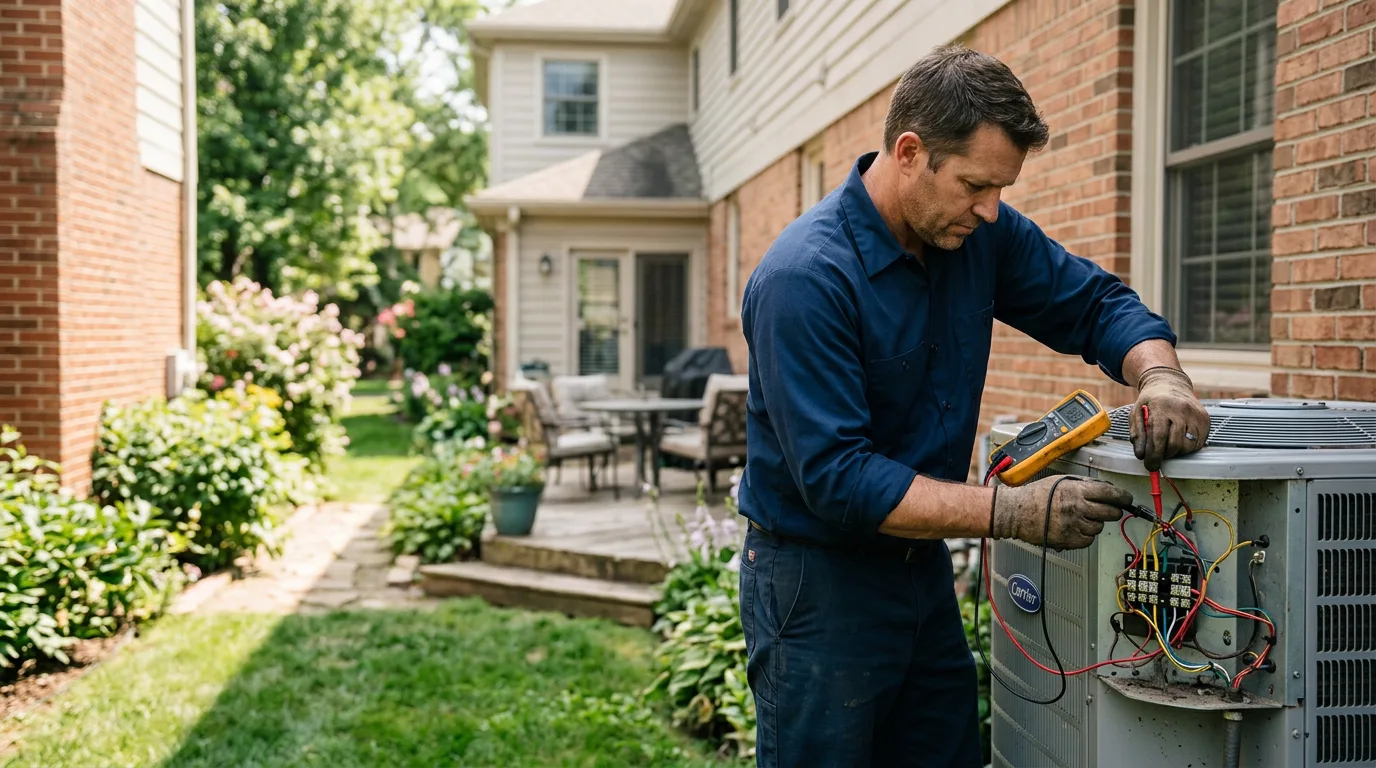 HVAC technician working near Saint Meinrad, IN